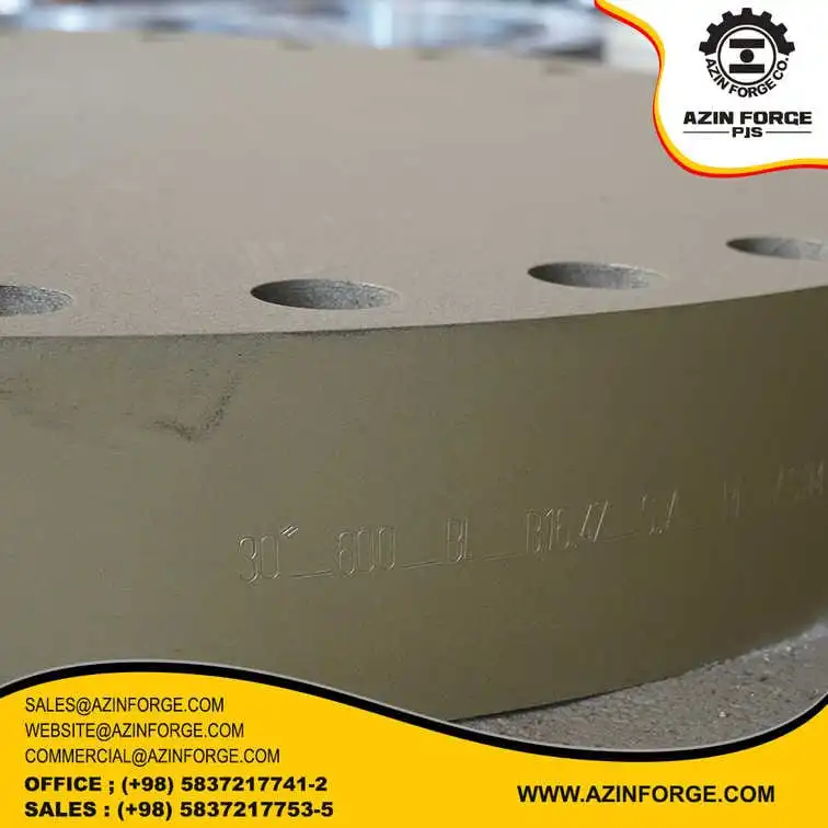 فلنج بلایند، کلاس 600، اندازه 30, نوع سطح FF