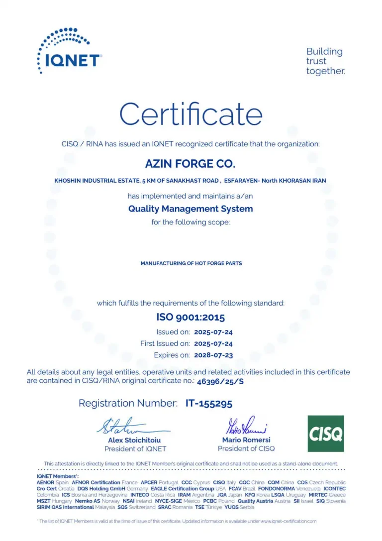 IQNET - ISO 9001:2016